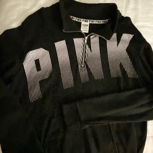 PINK Victoria’s Secret half zip sweat shirt.